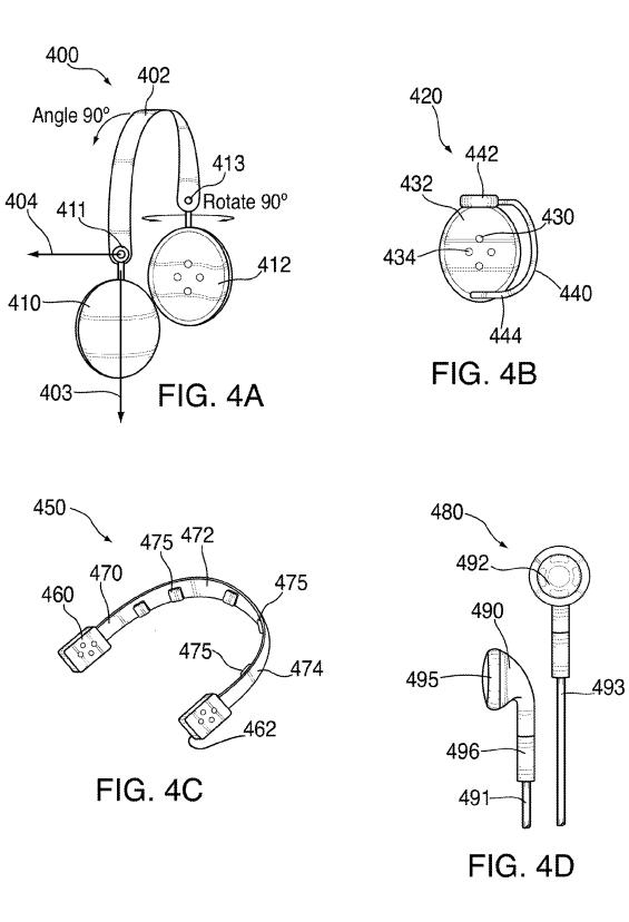 Патент Aplle на гибридные наушники