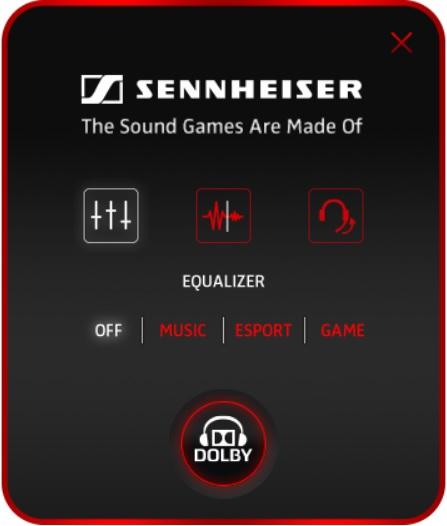 Настройки эквалайзера в приложении Sennheiser Audio