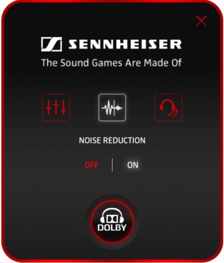 Шумоподавление в приложении Sennheiser Audio