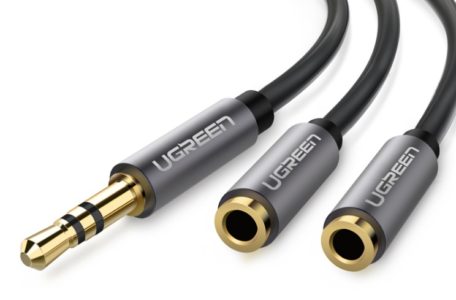 Аудио кабель для подключения двух наушников к одному источнику